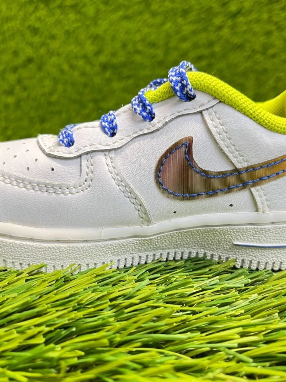 Nike Air Force 1 Low LV8 Toddler Size 6C White‎ Athletic Leather Shoes Sneakers